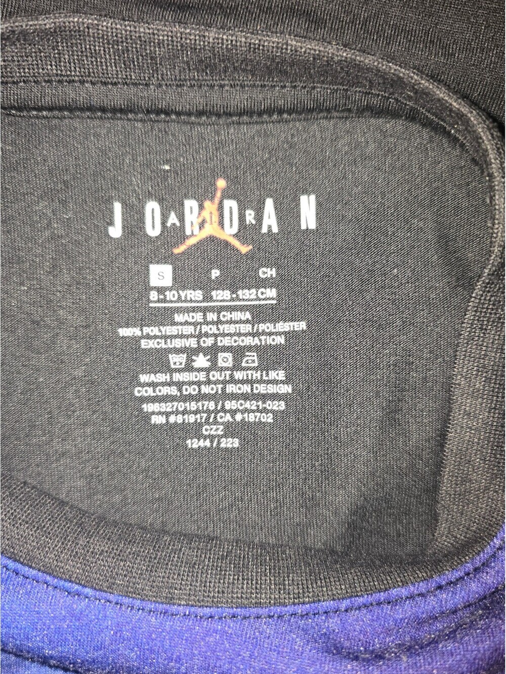 Jordan Boys' Basketball Graphic T-Shirt Size S 8-10 Years - Picture 3 of 4